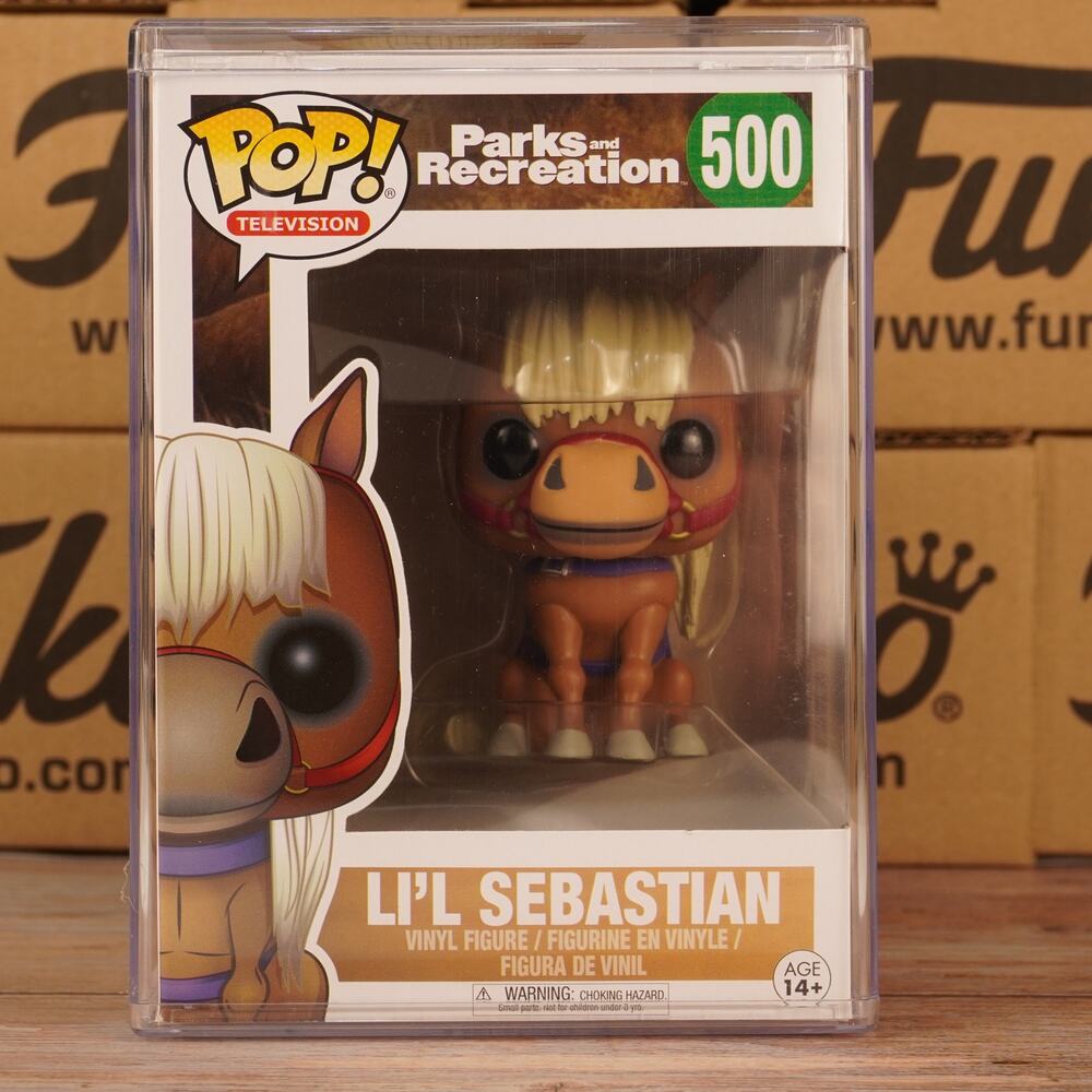 Funko Pop! Parks and Recreation Li'l Sebastian #500 Vinyl Figure w/Hard Protecto